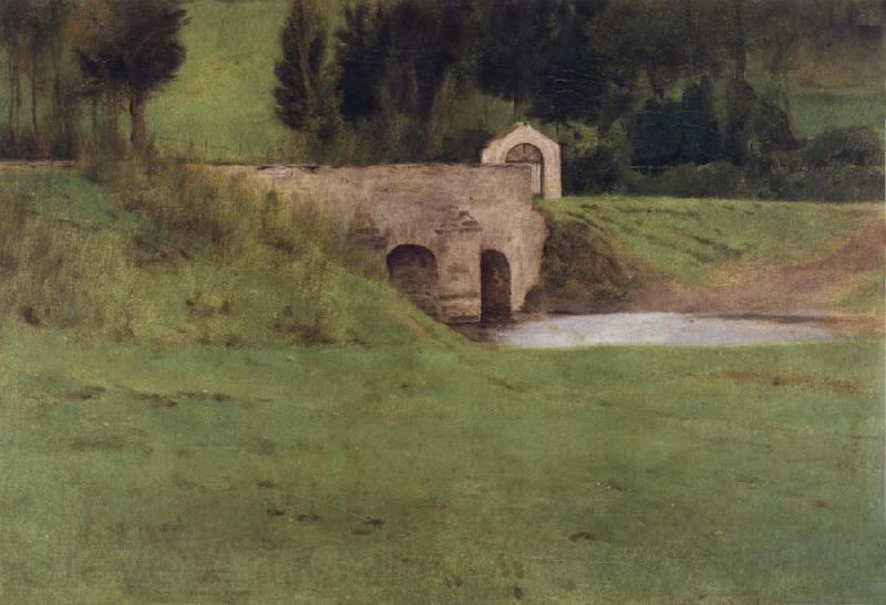 Fernand Khnopff The Bridge at Fosset Germany oil painting art